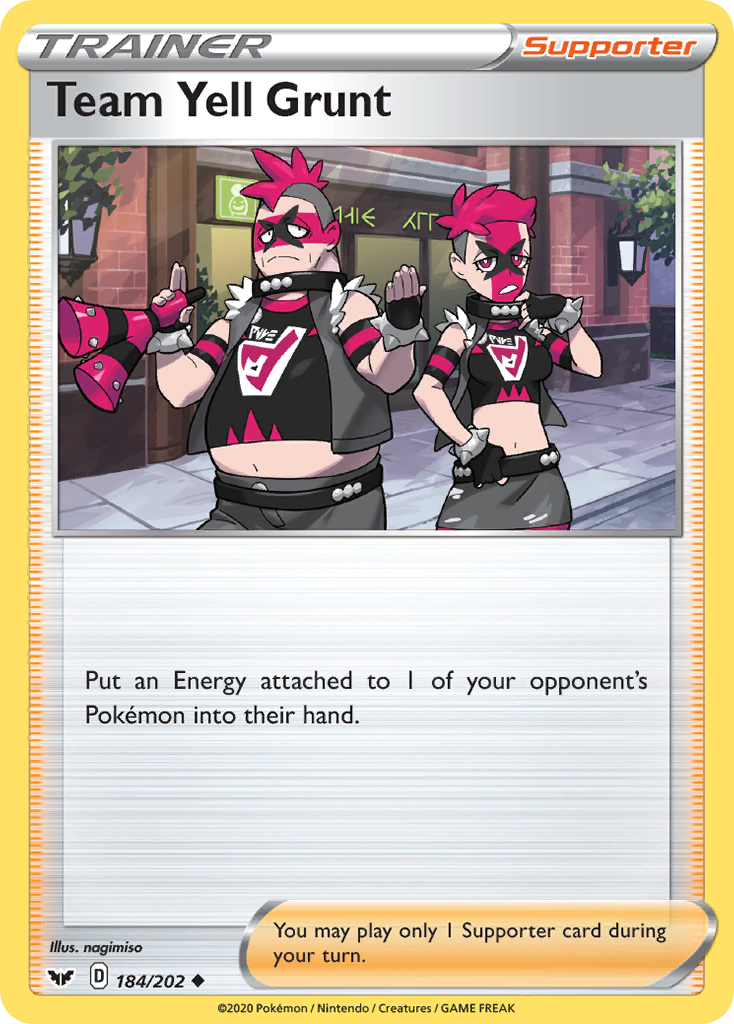 Team Yell Grunt 184/202 Sword & Shield