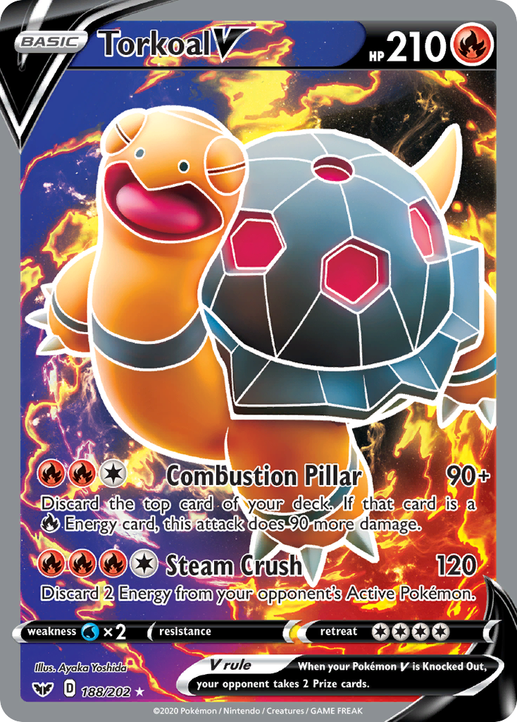 Torkoal V 188/202 Sword & Shield