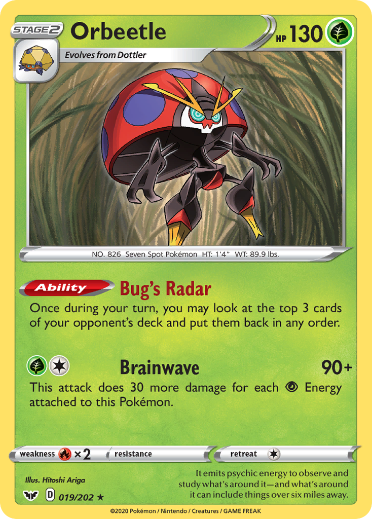 Orbeetle 019/202 Sword & Shield