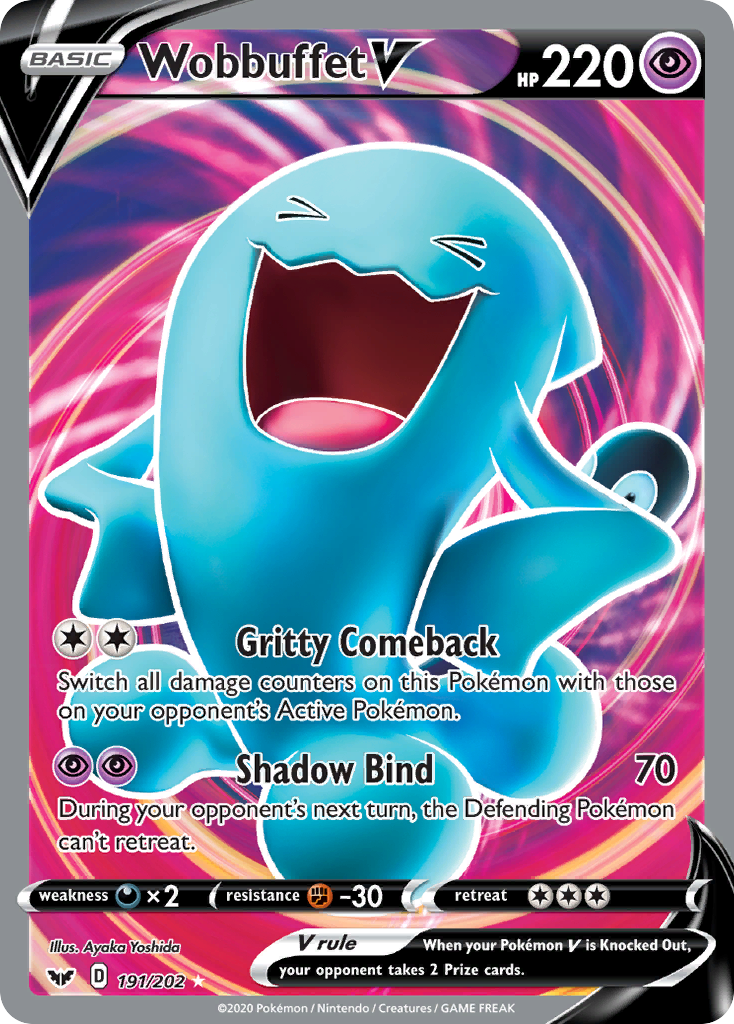 Wobbuffet V 191/202 Sword & Shield