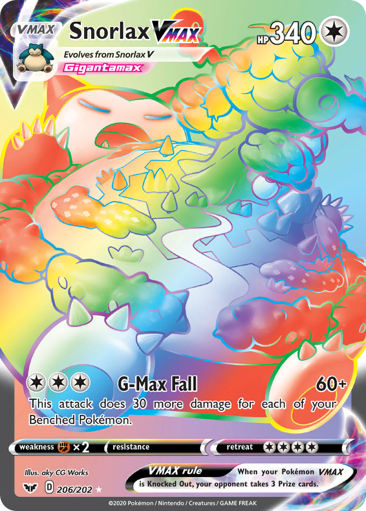 Snorlax VMAX 206/202 Sword & Shield