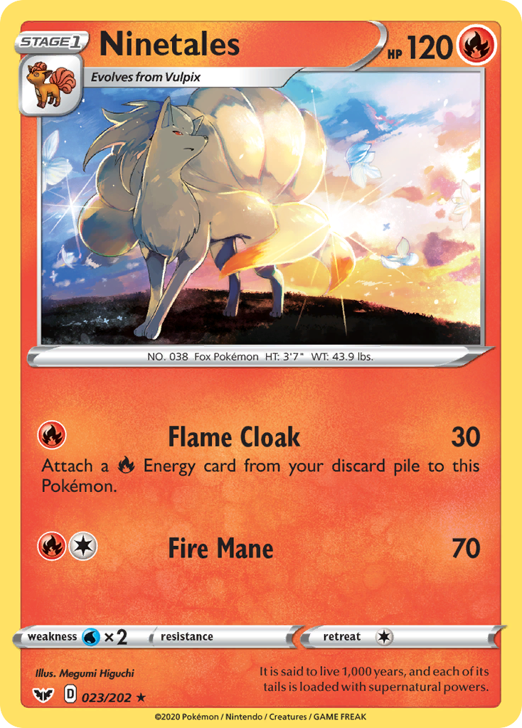 Ninetales 023/202 Sword & Shield