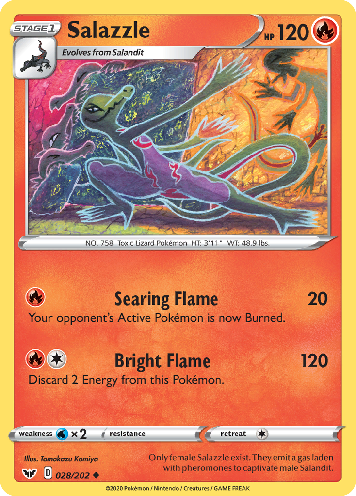 Salazzle 028/202 Sword & Shield