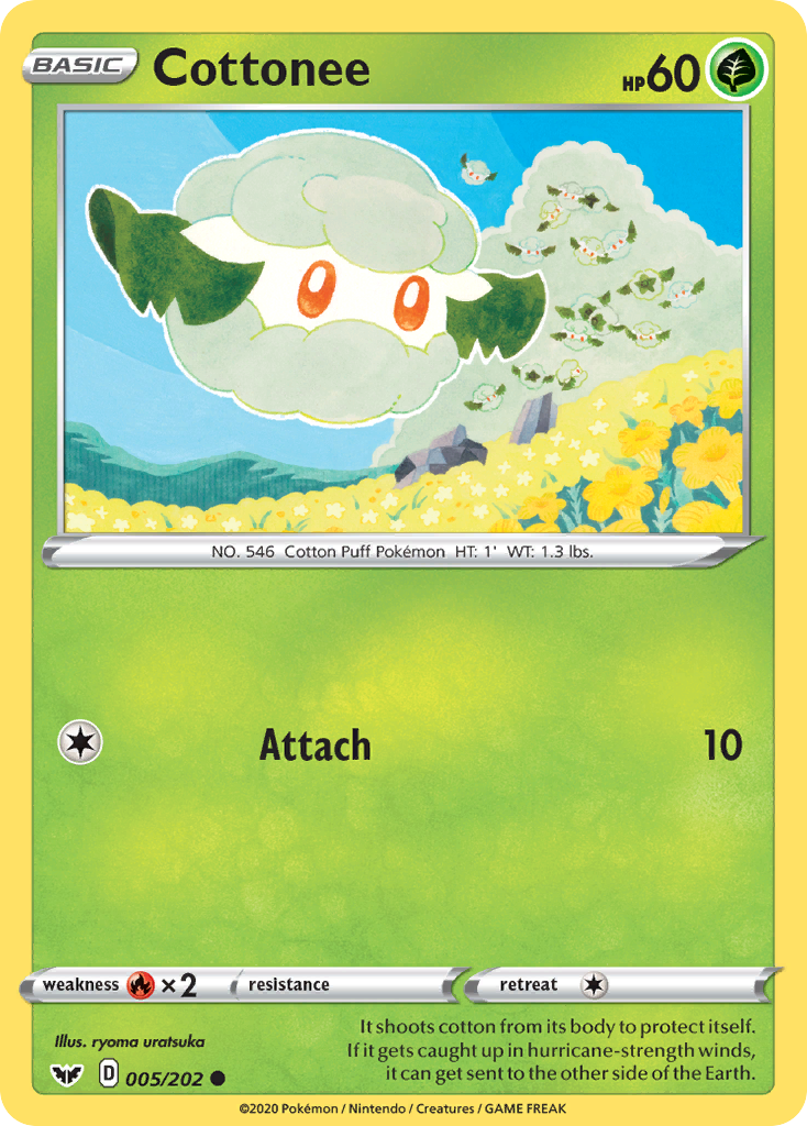 Cottonee 005/202 Sword & Shield