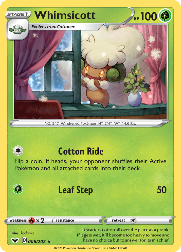 Whimsicott 006/202 Sword & Shield