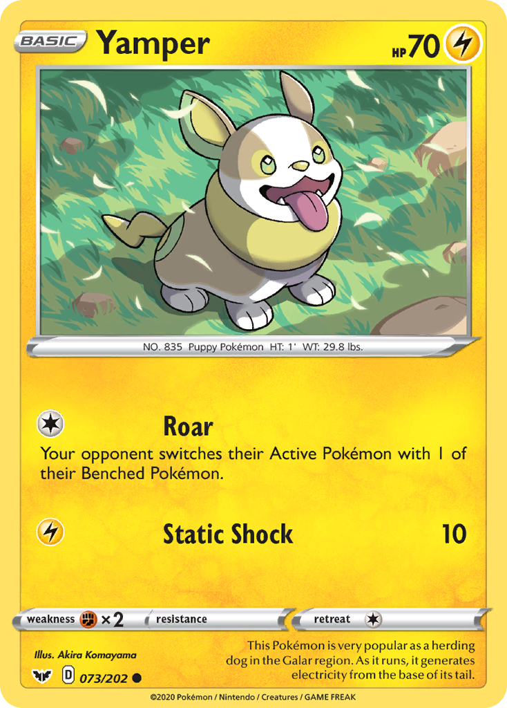Yamper 073/202 Sword & Shield
