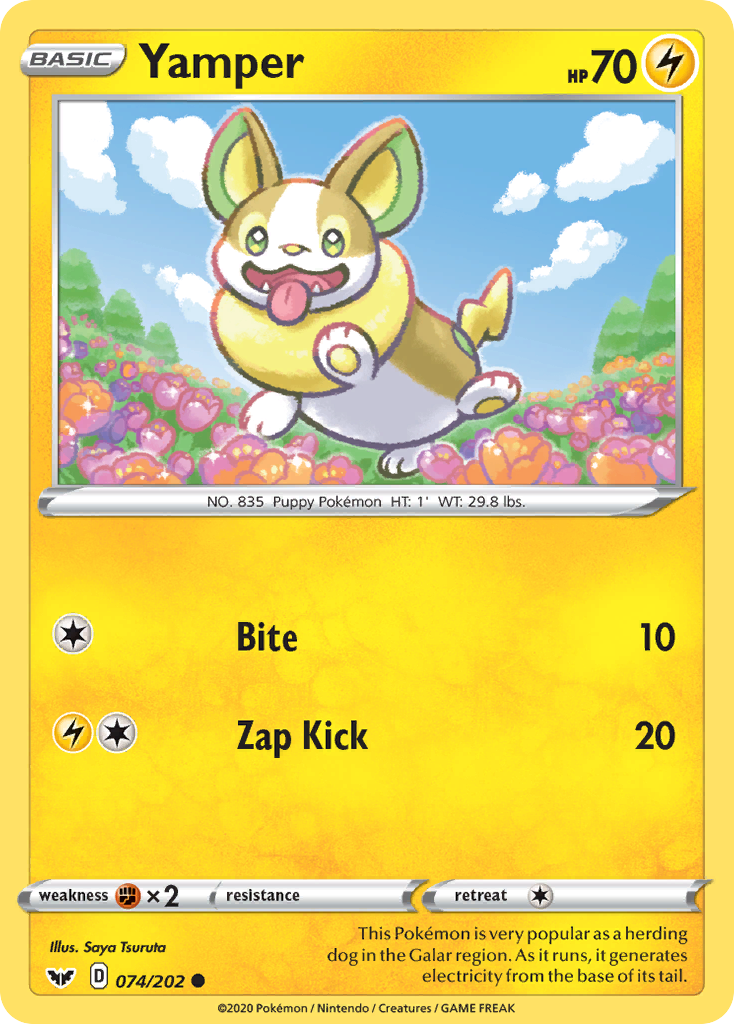 Yamper 074/202 Sword & Shield
