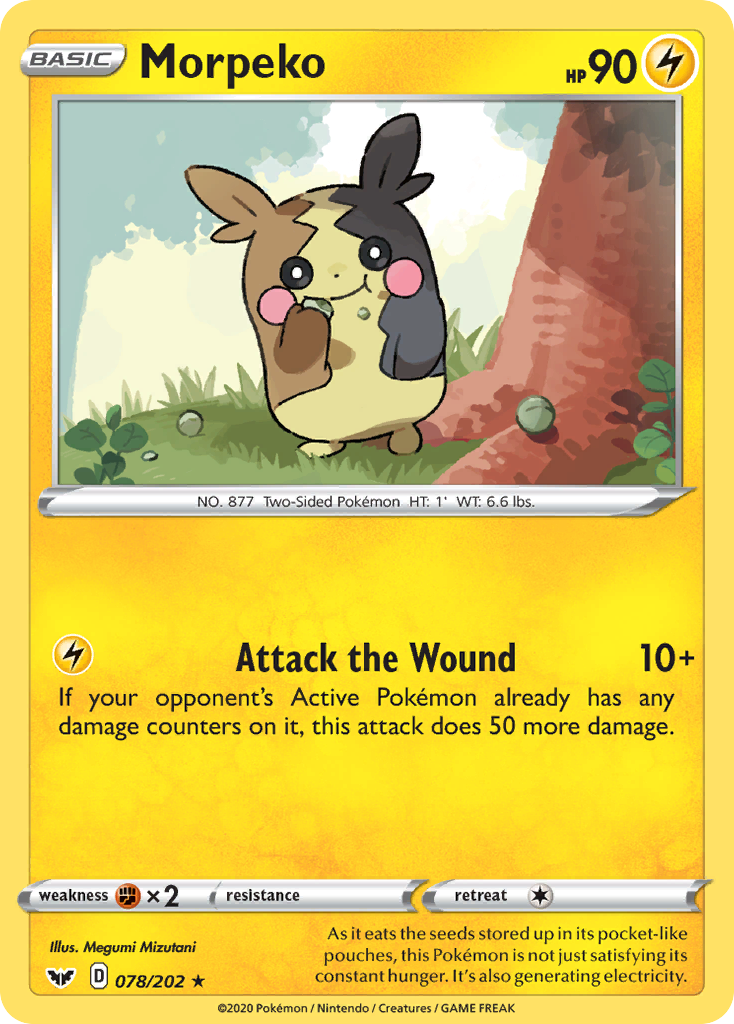 Morpeko 078/202 Sword & Shield
