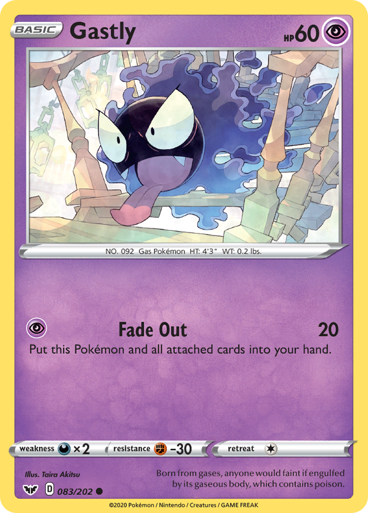 Gastly 083/202 Sword & Shield
