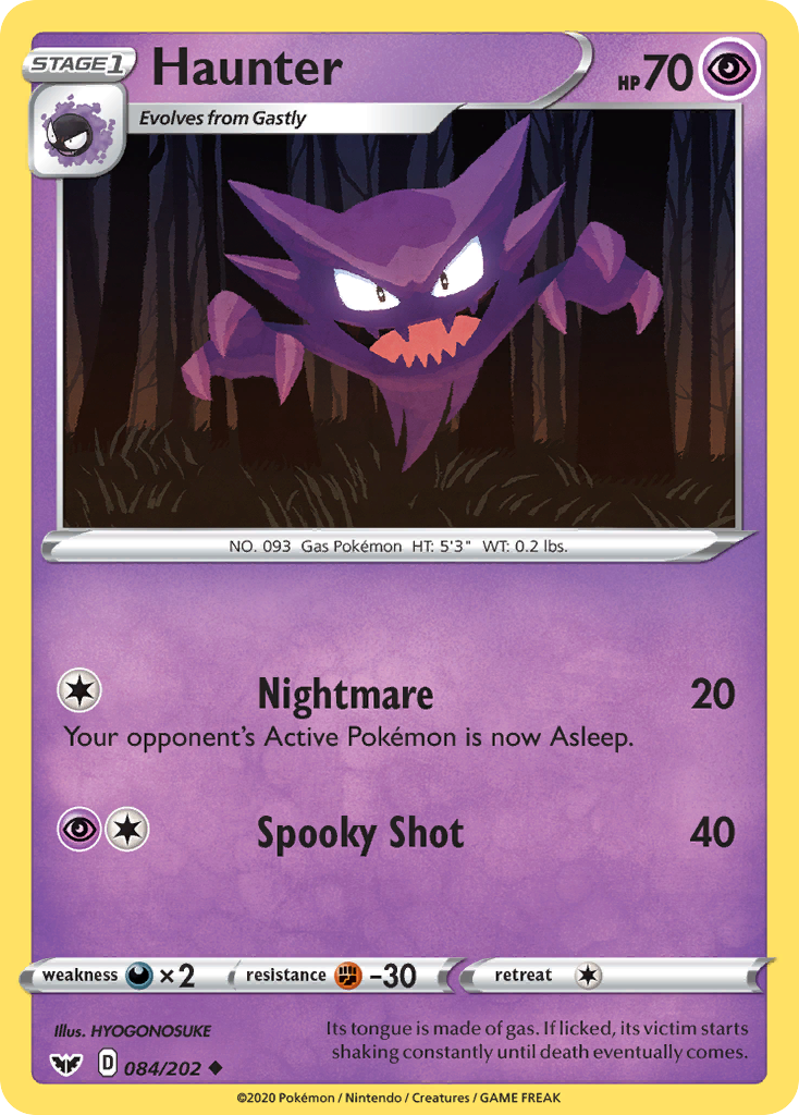 Haunter 084/202 Sword & Shield