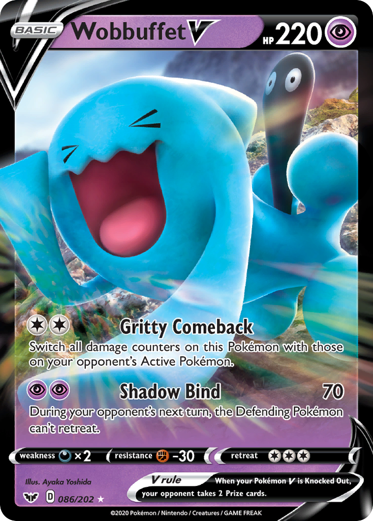 Wobbuffet V 086/202 Sword & Shield