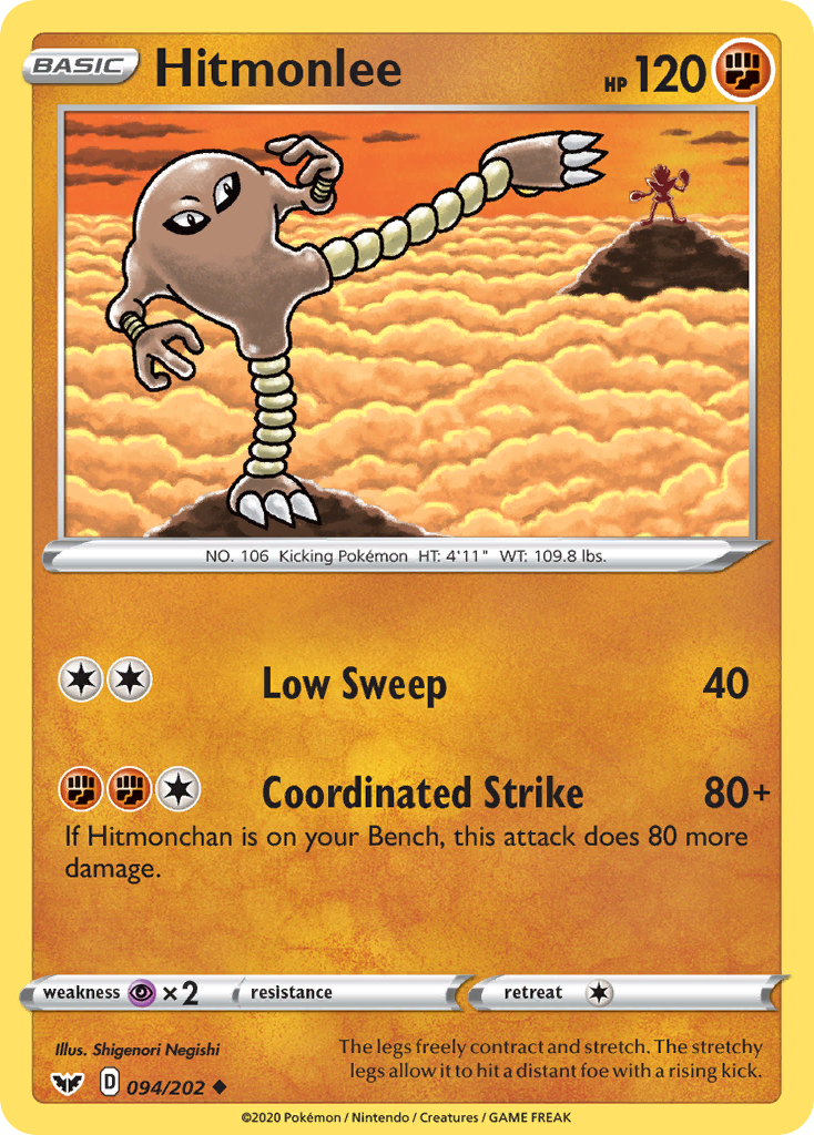 Hitmonlee 094/202 Sword & Shield