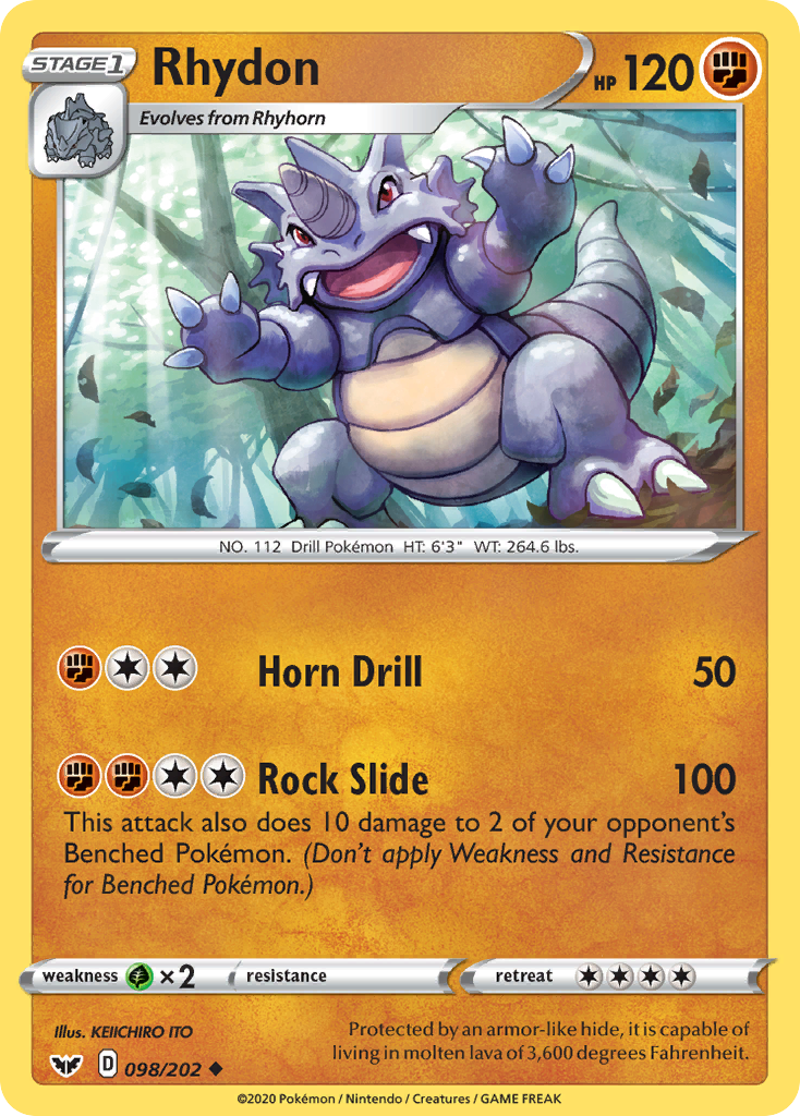 Rhydon 098/202 Sword & Shield