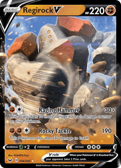 Regirock V 104/202 Sword & Shield