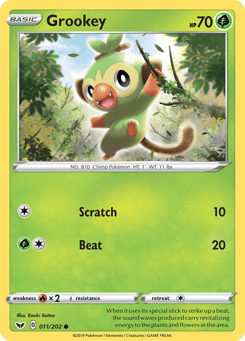 Grookey 011/202 Sword & Shield