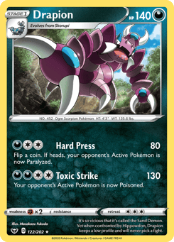 Drapion 122/202 Sword & Shield