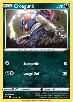 Croagunk 123/202 Sword & Shield