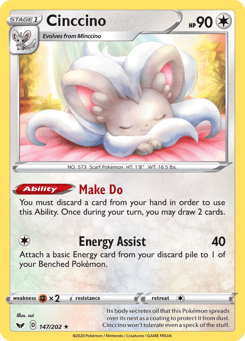 Cinccino 147/202 Sword & Shield
