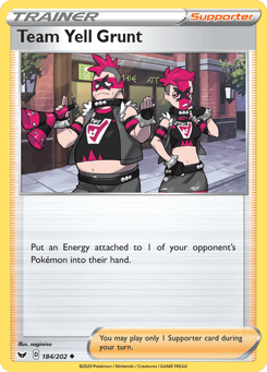 Team Yell Grunt 184/202 Sword & Shield
