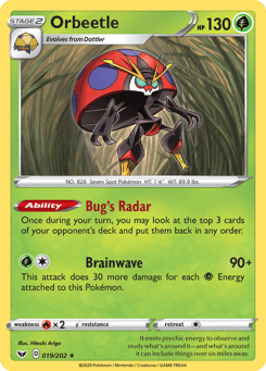 Orbeetle 019/202 Sword & Shield