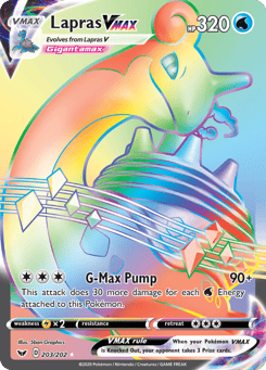 Lapras VMAX 203/202 Sword & Shield