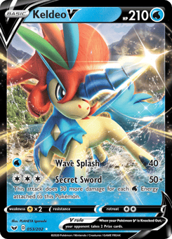 Keldeo V 053/202 Sword & Shield