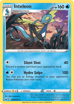 Inteleon 059/202 Sword & Shield