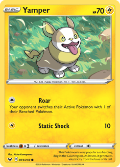 Yamper 073/202 Sword & Shield