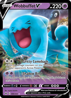 Wobbuffet V 086/202 Sword & Shield