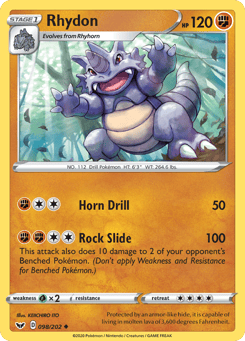 Rhydon 098/202 Sword & Shield