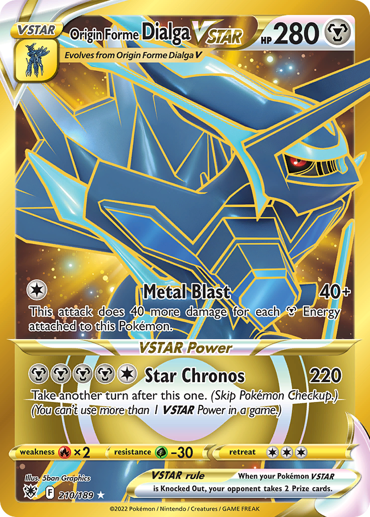 Origin Forme Dialga VSTAR 210/189 Astral Radiance