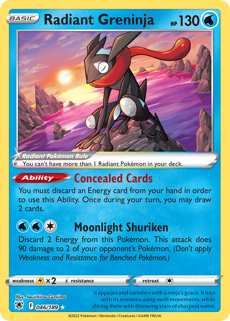 Radiant Greninja 046/189 Astral Radiance