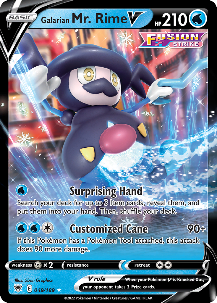 Galarian Mr. Rime V 049/189 Astral Radiance