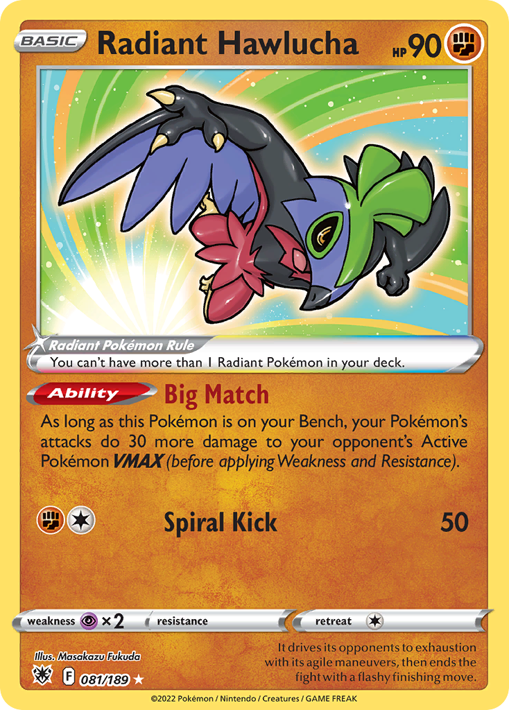 Radiant Hawlucha 081/189 Astral Radiance