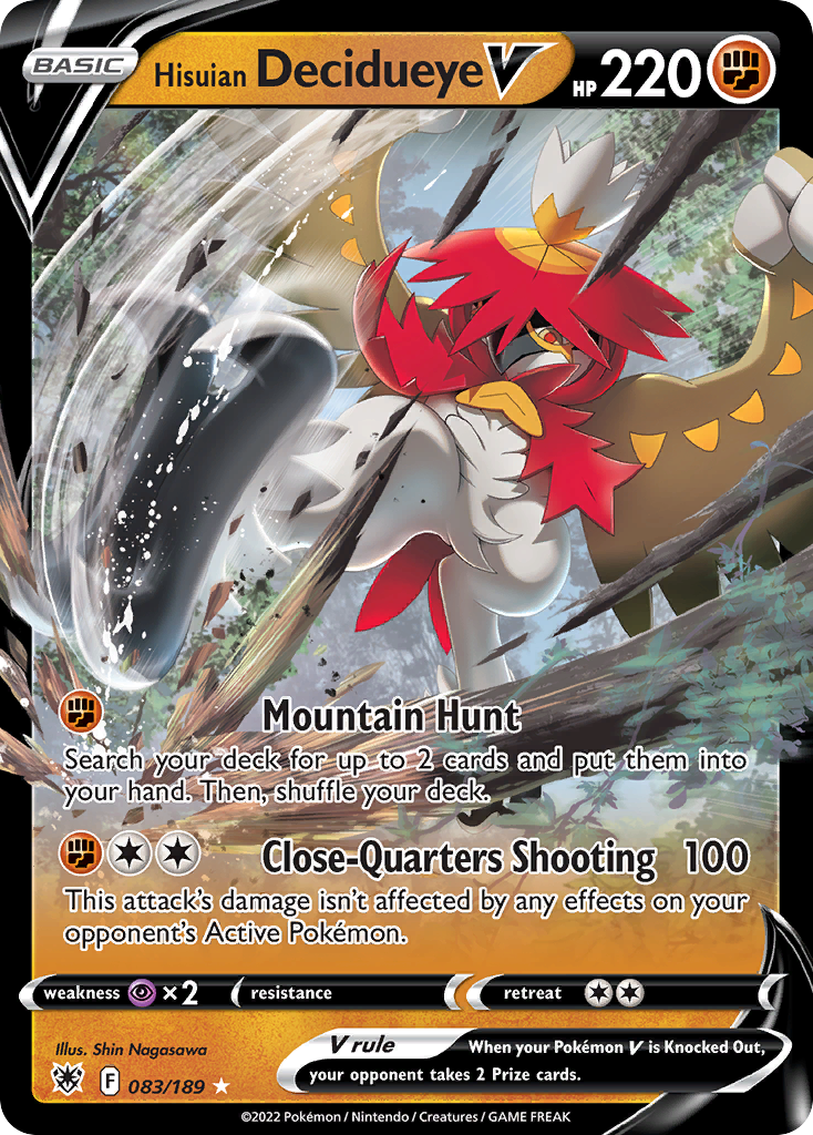 Hisuian Decidueye V 083/189 Astral Radiance