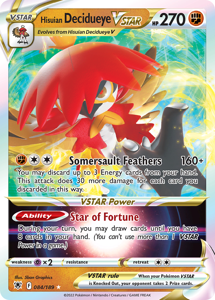 Hisuian Decidueye VSTAR 084/189 Astral Radiance