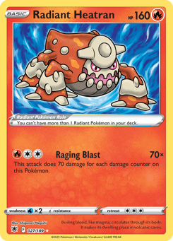 Radiant Heatran 027/189 Astral Radiance