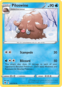 Piloswine 032/189 Astral Radiance
