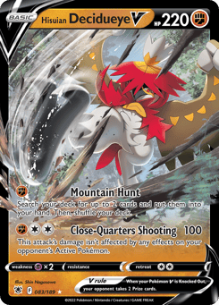Hisuian Decidueye V 083/189 Astral Radiance
