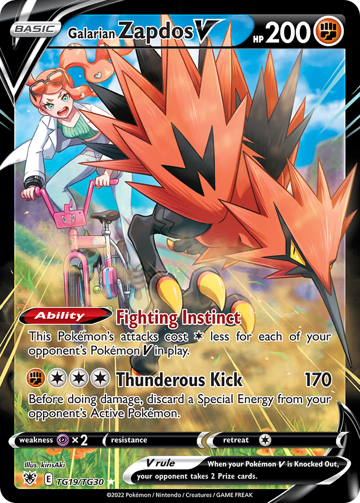 Galarian Zapdos V TG19/TG30 Astral Radiance Trainer Gallery