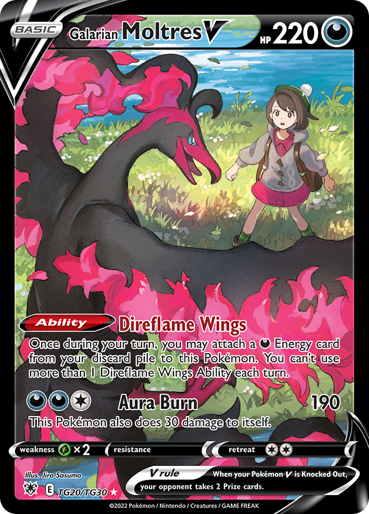 Galarian Moltres V TG20/TG30 Astral Radiance Trainer Gallery