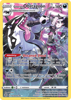 Galarian Obstagoon TG10/TG30 Astral Radiance Trainer Gallery