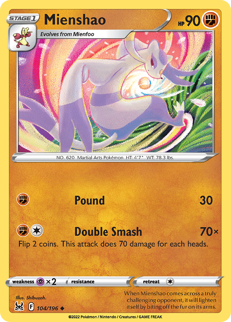 Mienshao 104/196 Lost Origin