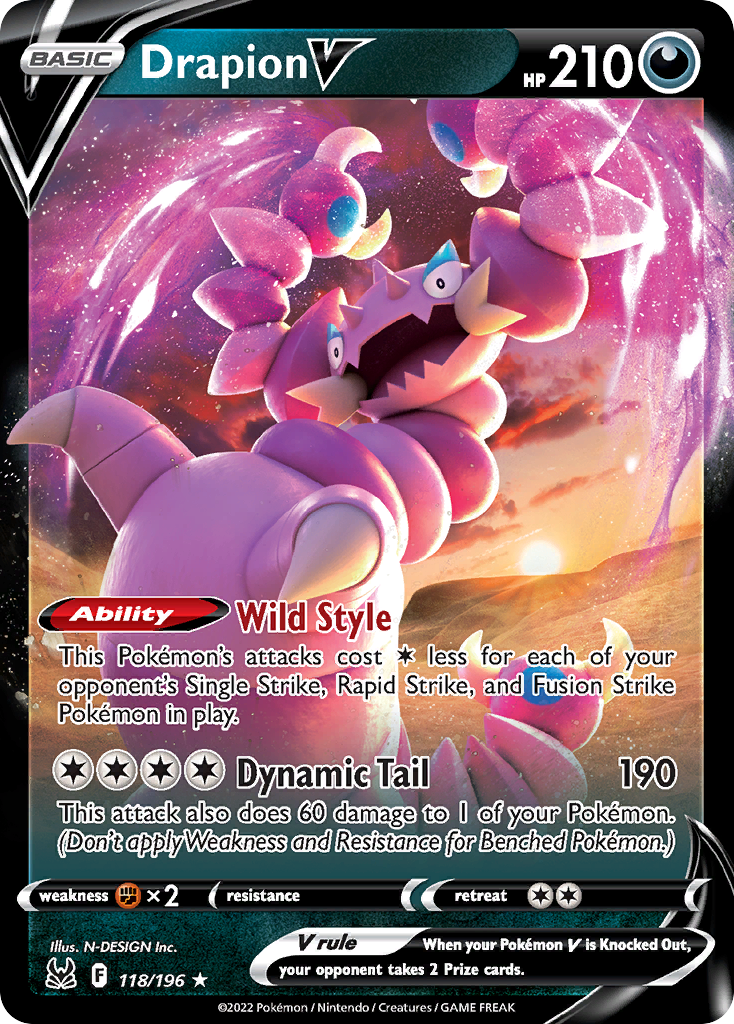 Drapion V 118/196 Lost Origin