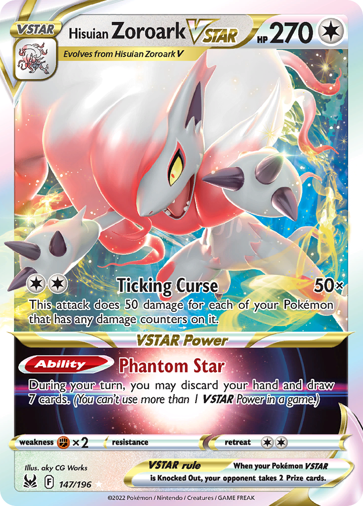 Hisuian Zoroark VSTAR 147/196 Lost Origin