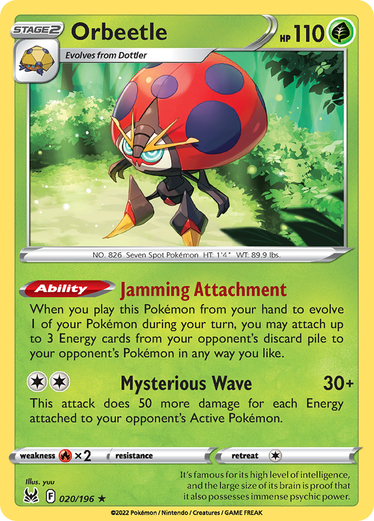 Orbeetle 020/196 Lost Origin