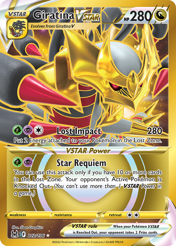 Giratina VSTAR 212/196 Lost Origin