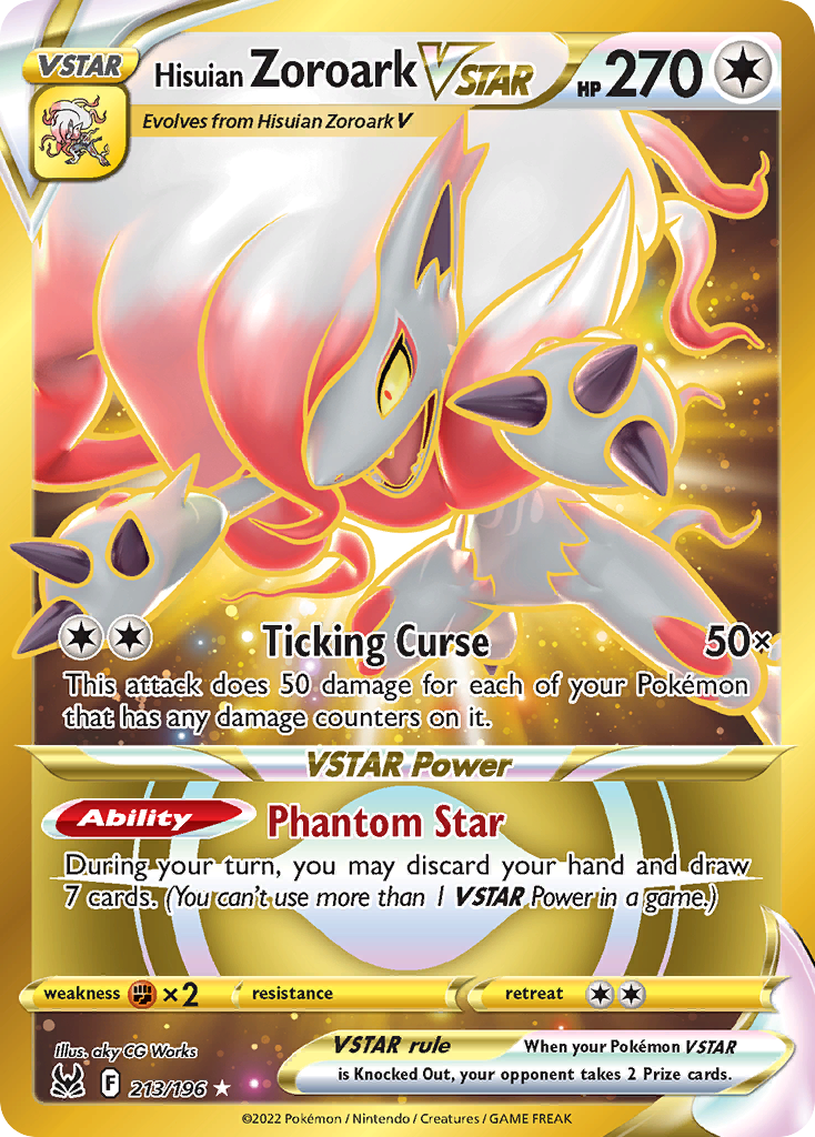 Hisuian Zoroark VSTAR 213/196 Lost Origin