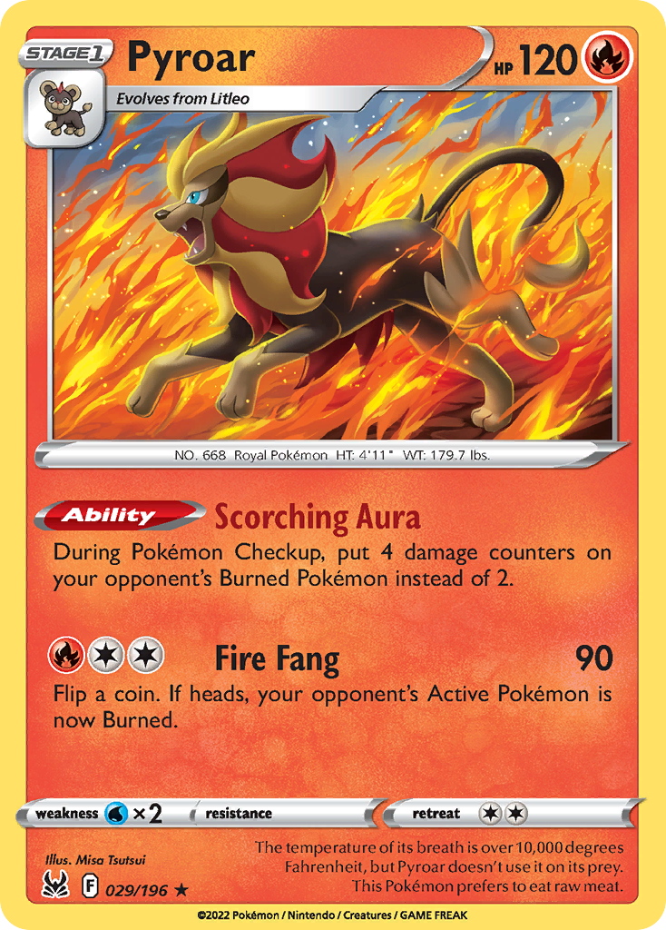 Pyroar 029/196 Lost Origin