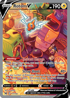 Rotom V 177/196 Lost Origin